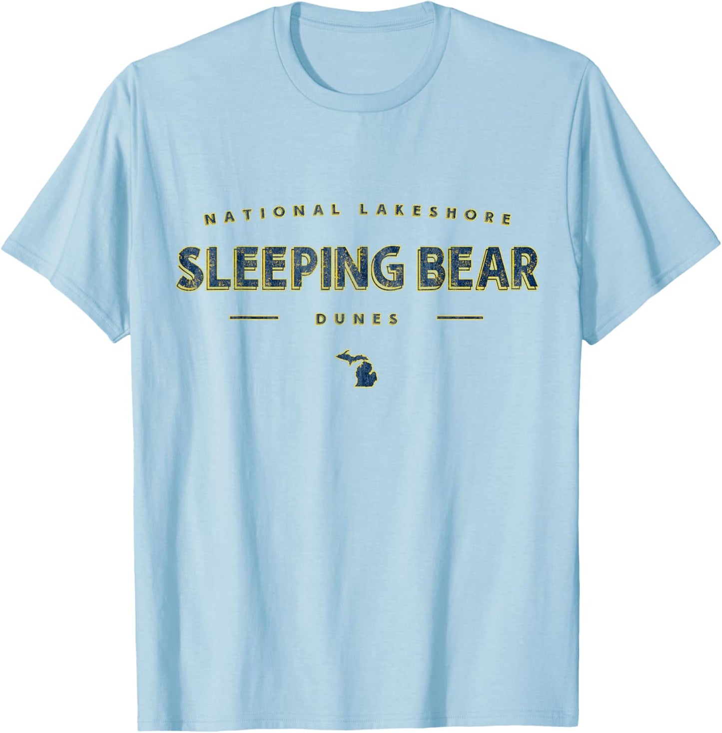 Sleeping Bear Dunes National Lakeshore Michigan T-Shirt - T-Shirt | Light Blue