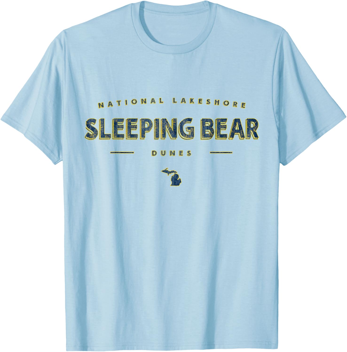 Sleeping Bear Dunes National Lakeshore Michigan T-Shirt - T-Shirt | Light Blue