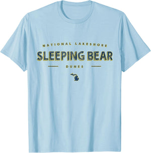 Sleeping Bear Dunes National Lakeshore Michigan T-Shirt - T-Shirt | Light Blue