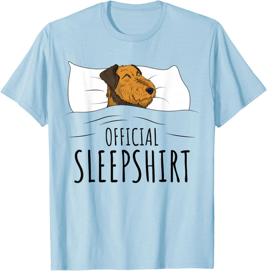 Airedale Terrier Dog Official Sleepshirt T-Shirt - T-Shirt | Light Blue