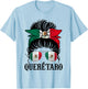 Queretaro Mexico Pride Mexican Flag State T-Shirt - T-Shirt | Light Blue