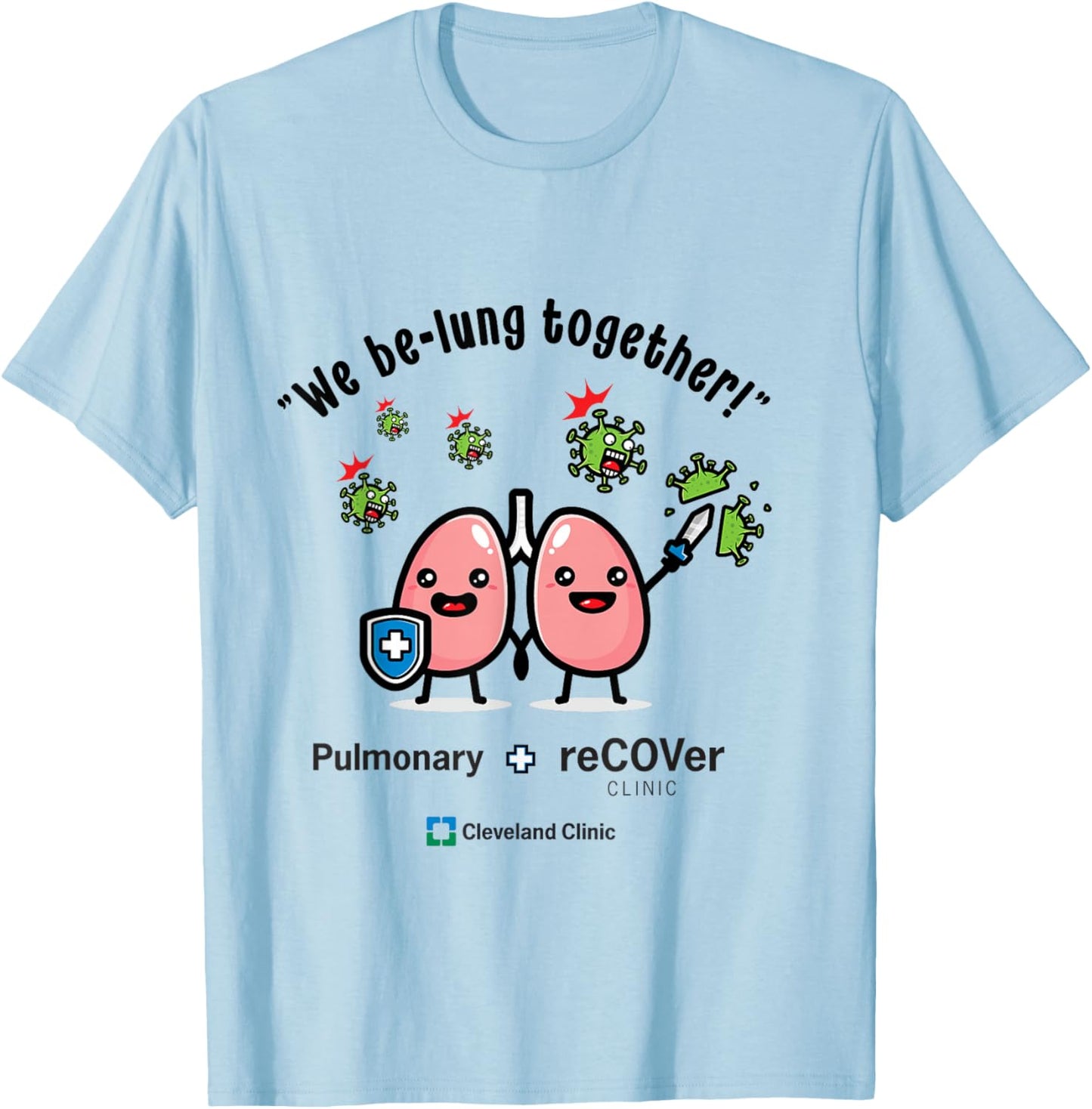 Pulmonary and Recover T-Shirt - T-Shirt | Light Blue