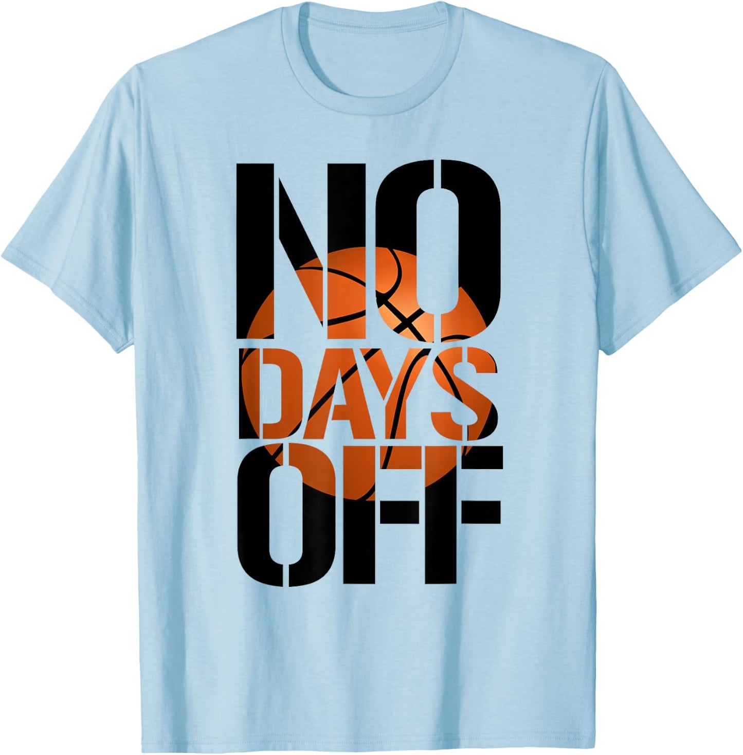 No Days Off basketball logo T-Shirt - T-Shirt | Light Blue