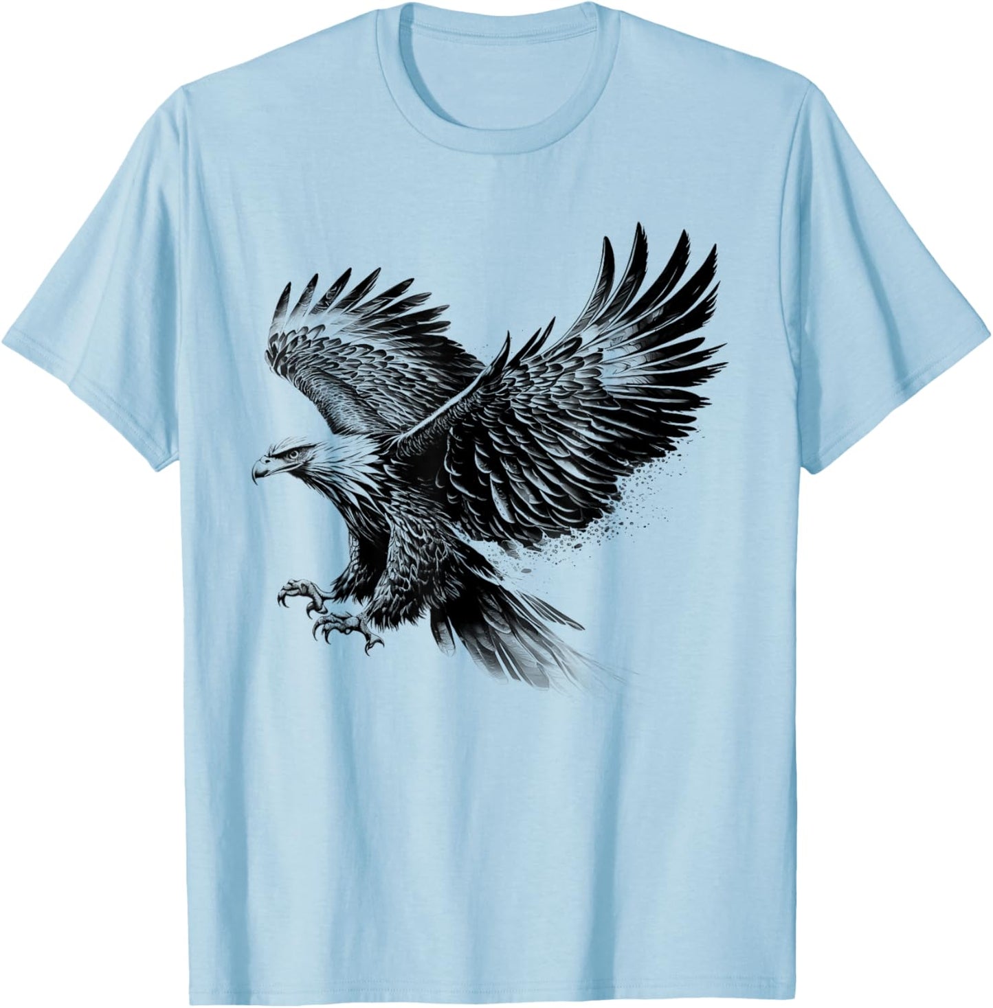 American Bald Eagle Bird Gift Women Kids Boys Youth T-Shirt - T-Shirt | Light Blue