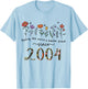 21st Birthday Making The World A Better Place Since 2004 T-Shirt - T-Shirt | Light Blue