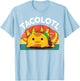 Taco Axolotl-Shirt Funny Taco Tuesday Mexican T-Shirt - T-Shirt | Light Blue
