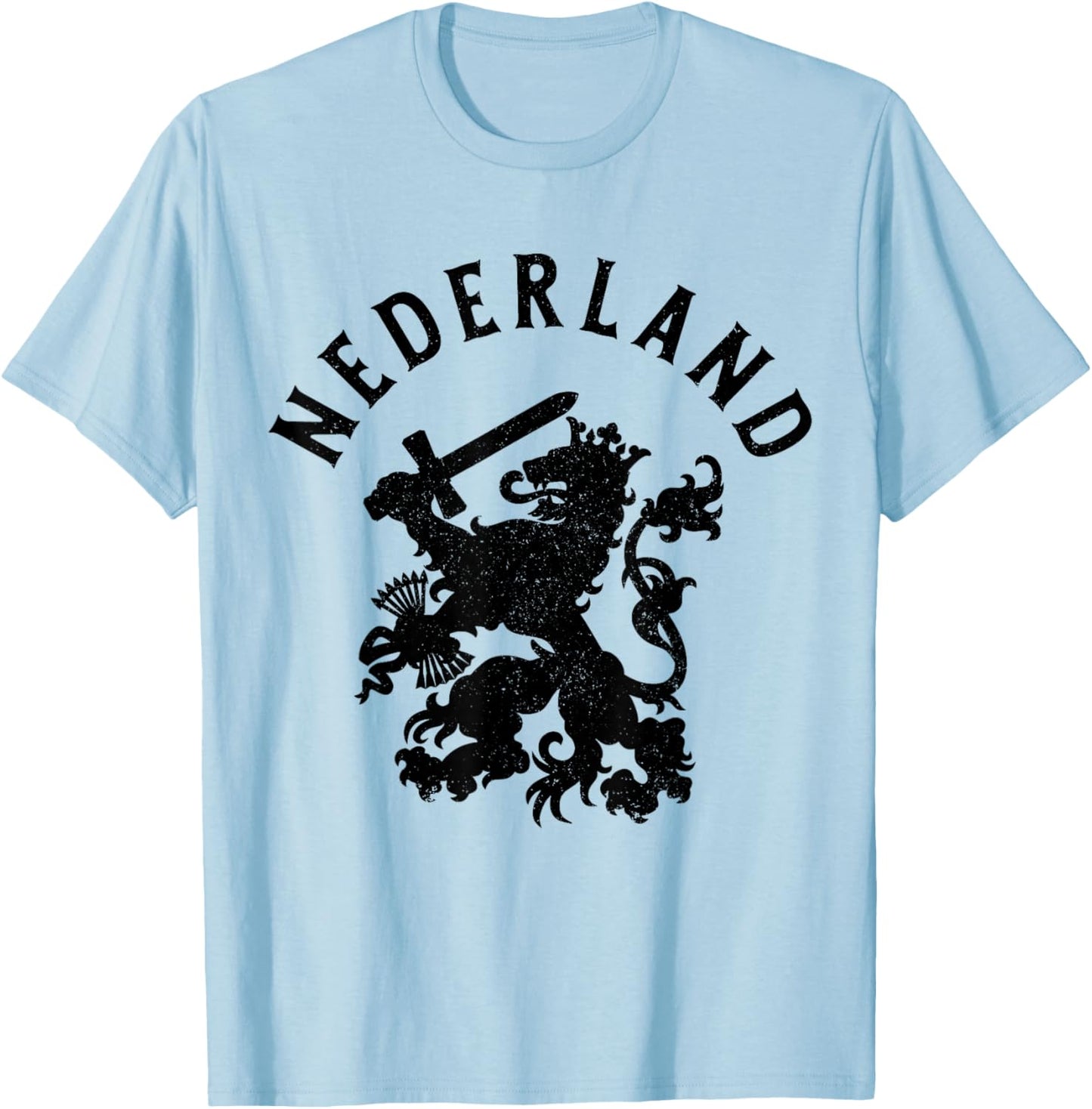Netherlands Netherlands Lion Dutch Holland Vintage T-Shirt - T-Shirt | Light Blue