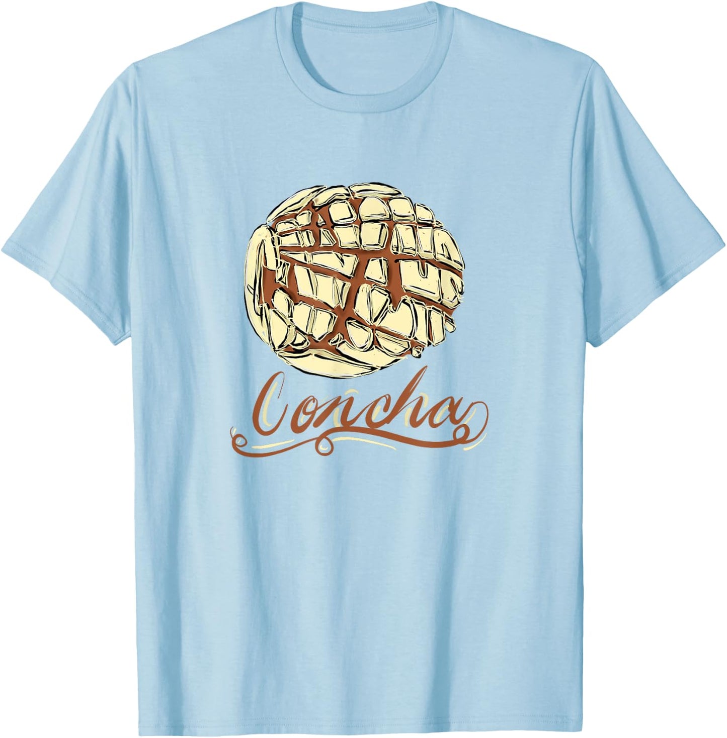 Concha Mexican Bread Sweet Pastry T Shirt Gift T-Shirt - T-Shirt | Light Blue