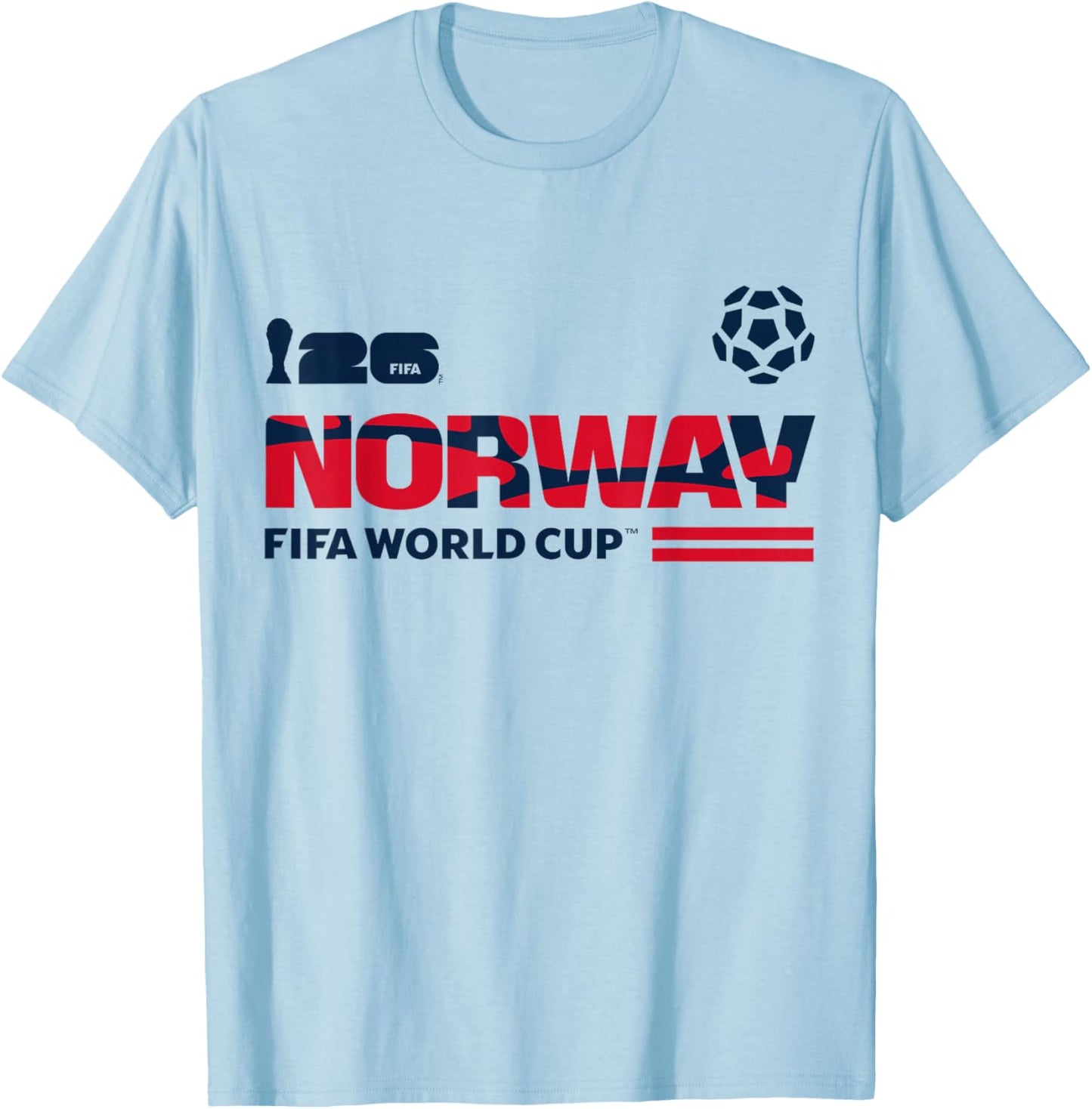 FIFA World CUP26 Qualifier Norway T-Shirt - T-Shirt | Light Blue