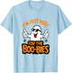 I'm Just Here For The Boo-bies Ghost Funny Naughty Halloween T-Shirt - T-Shirt | Light Blue