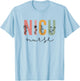 NICU Nurse Neonatal ICU Nurse Infant Care Specialist Newborn T-Shirt - T-Shirt | Light Blue