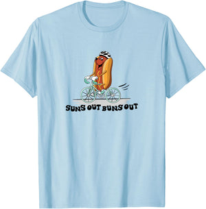 Suns Out, Buns Out T-Shirt - T-Shirt | Light Blue