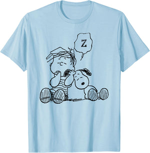 Peanuts - Linus Snoopy Snooze T-Shirt - T-Shirt | Light Blue