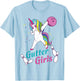 Gutter Girls Unicorn Bowling Team Shirt T-Shirt - T-Shirt | Light Blue