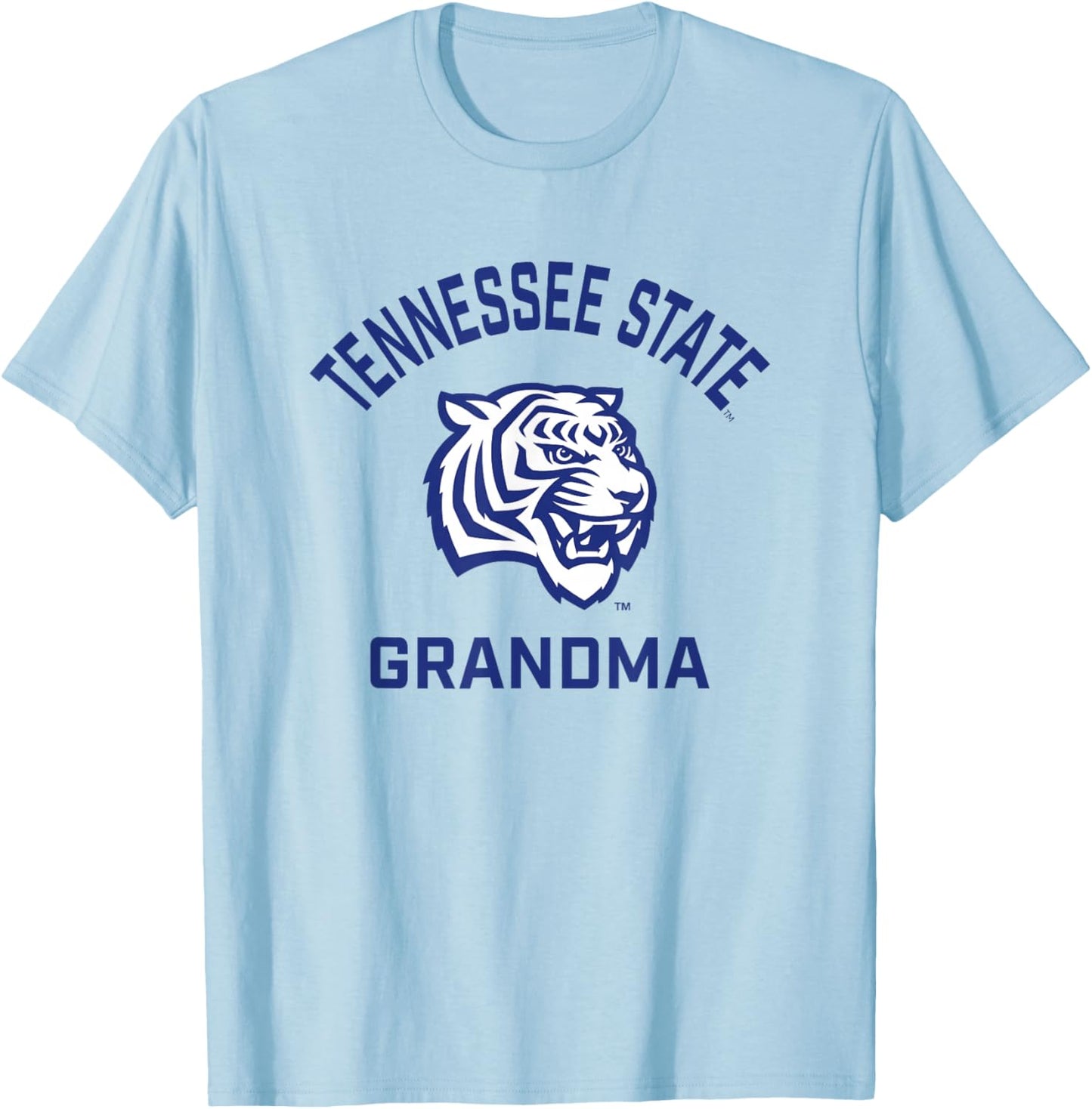 Tennessee State University TSU Tigers Arched Grandma T-Shirt - T-Shirt | Light Blue