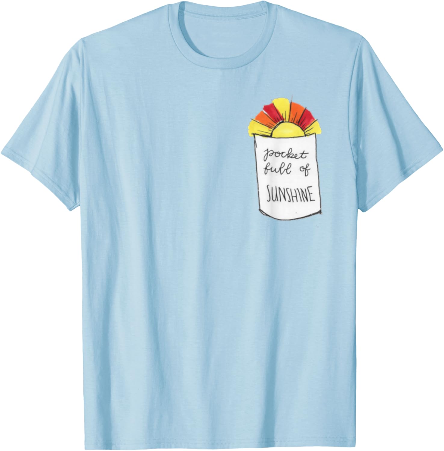 Pocket Full of Sunshine T-Shirt - T-Shirt | Light Blue