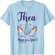 First Name Thea Personalized I Love Thea T-Shirt - T-Shirt | Light Blue