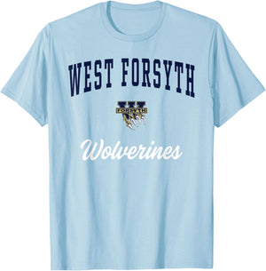 West Forsyth High School Wolverines T-Shirt - T-Shirt | Light Blue