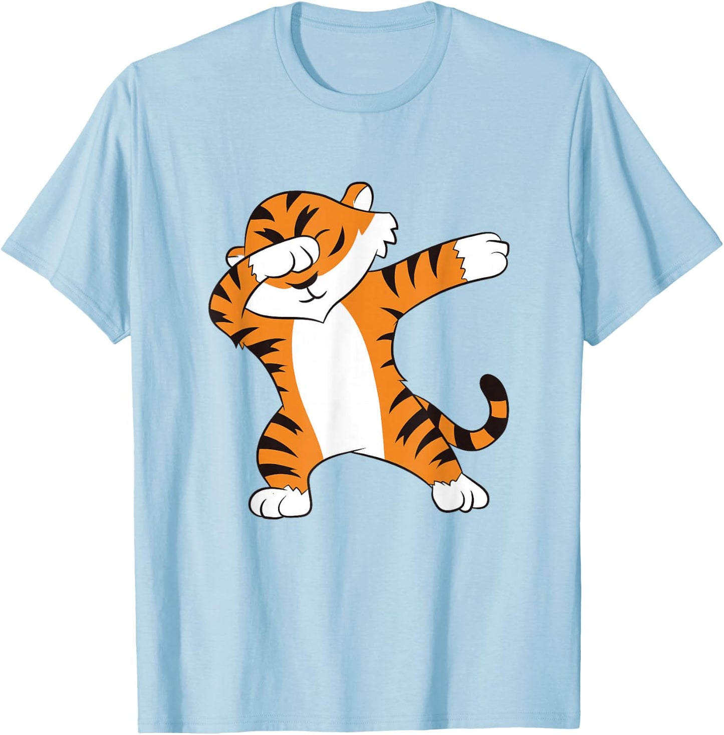 Tiger Dabbing Tiger Fan Tiger lover Dabbing Tiger Dab T-Shirt - T-Shirt | Light Blue