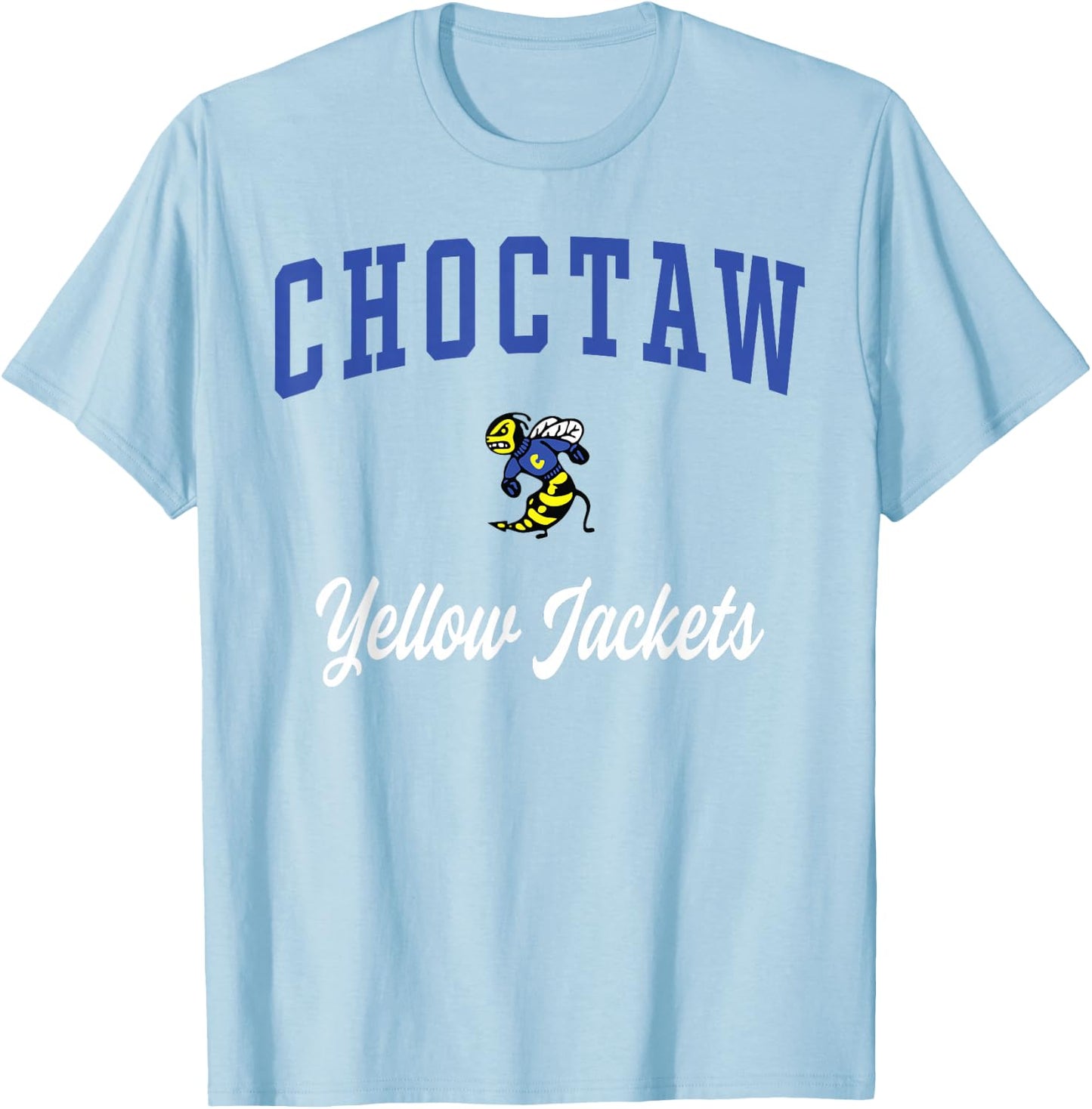 Choctaw High School Yellow Jackets T-Shirt - T-Shirt | Light Blue