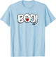 Super Mario Bros Halloween Boo Spooky Vintage Nintendo Logo T-Shirt - T-Shirt | Light Blue