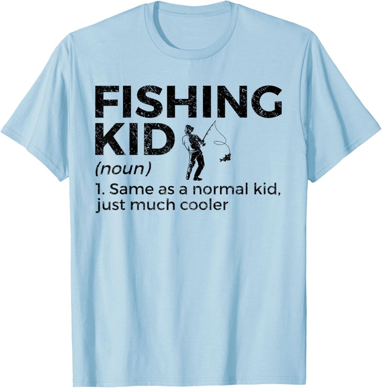 Funny Fishing Kid Definition T-Shirt - T-Shirt | Light Blue