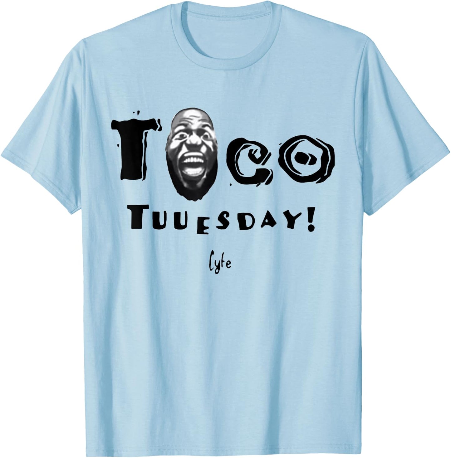 Taco Tuesday T Shirt LA Los Angeles Basketball T Shirt T-Shirt - T-Shirt | Light Blue