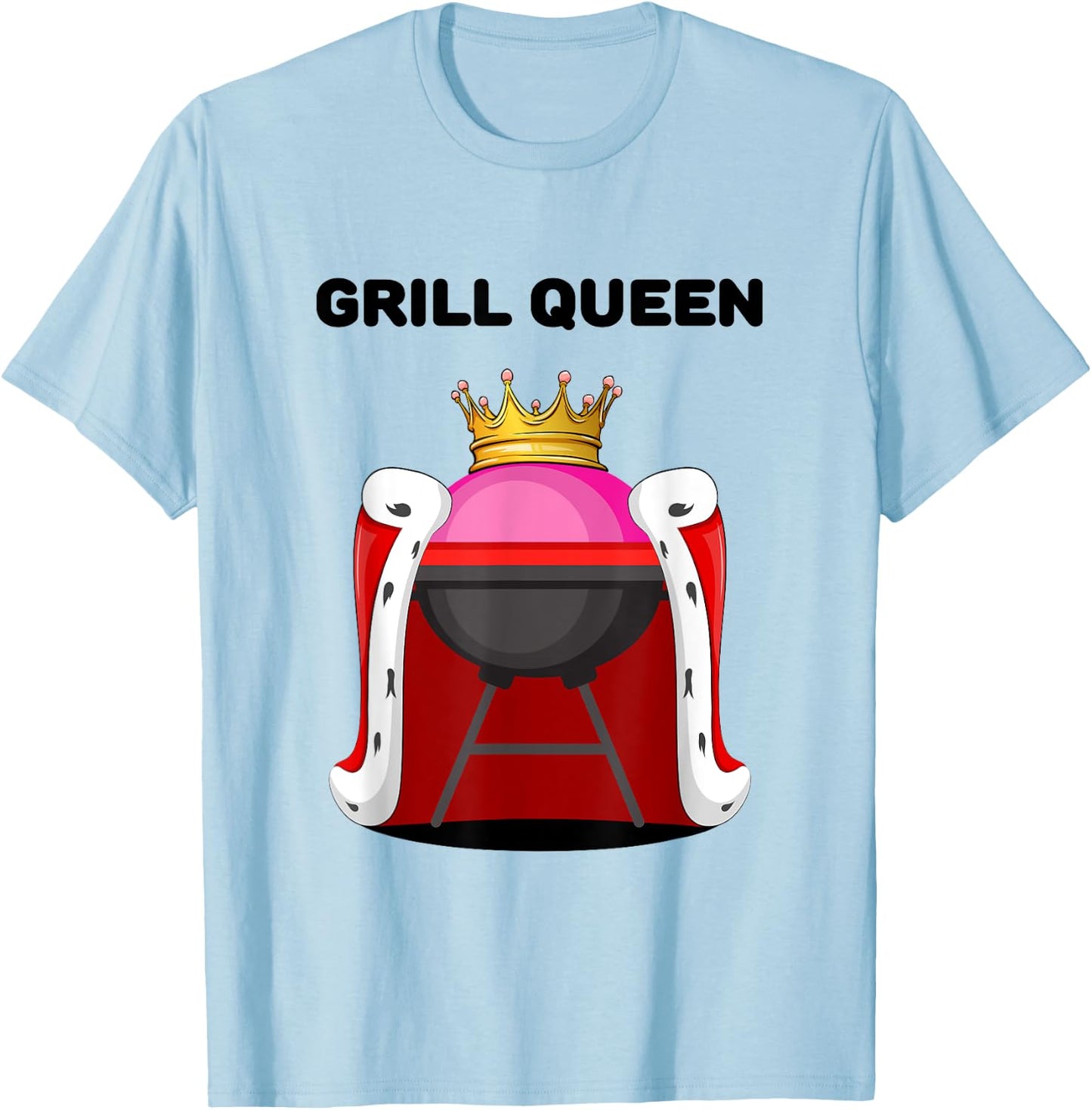 Grill Queen | Girls Grill | Grill T-Shirt - T-Shirt | Light Blue