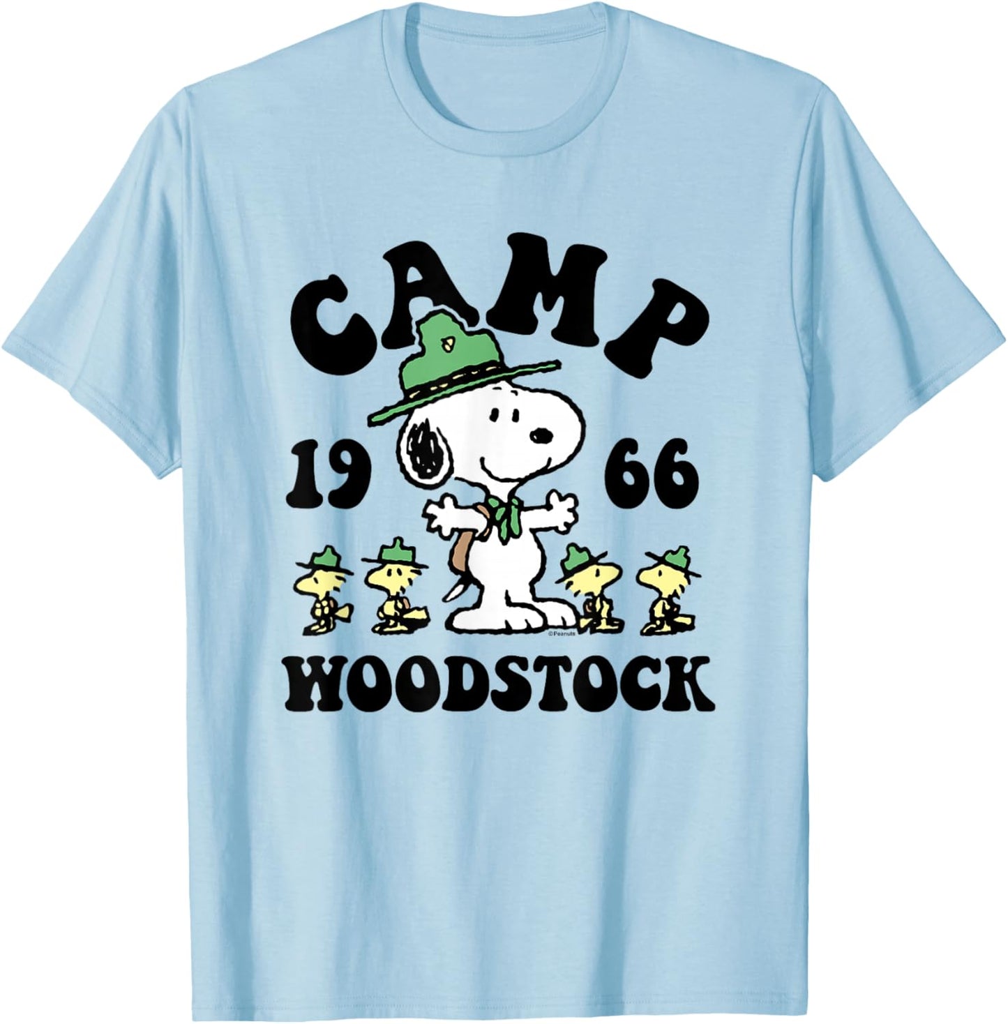 Peanuts - Camp Woodstock T-Shirt - T-Shirt | Light Blue