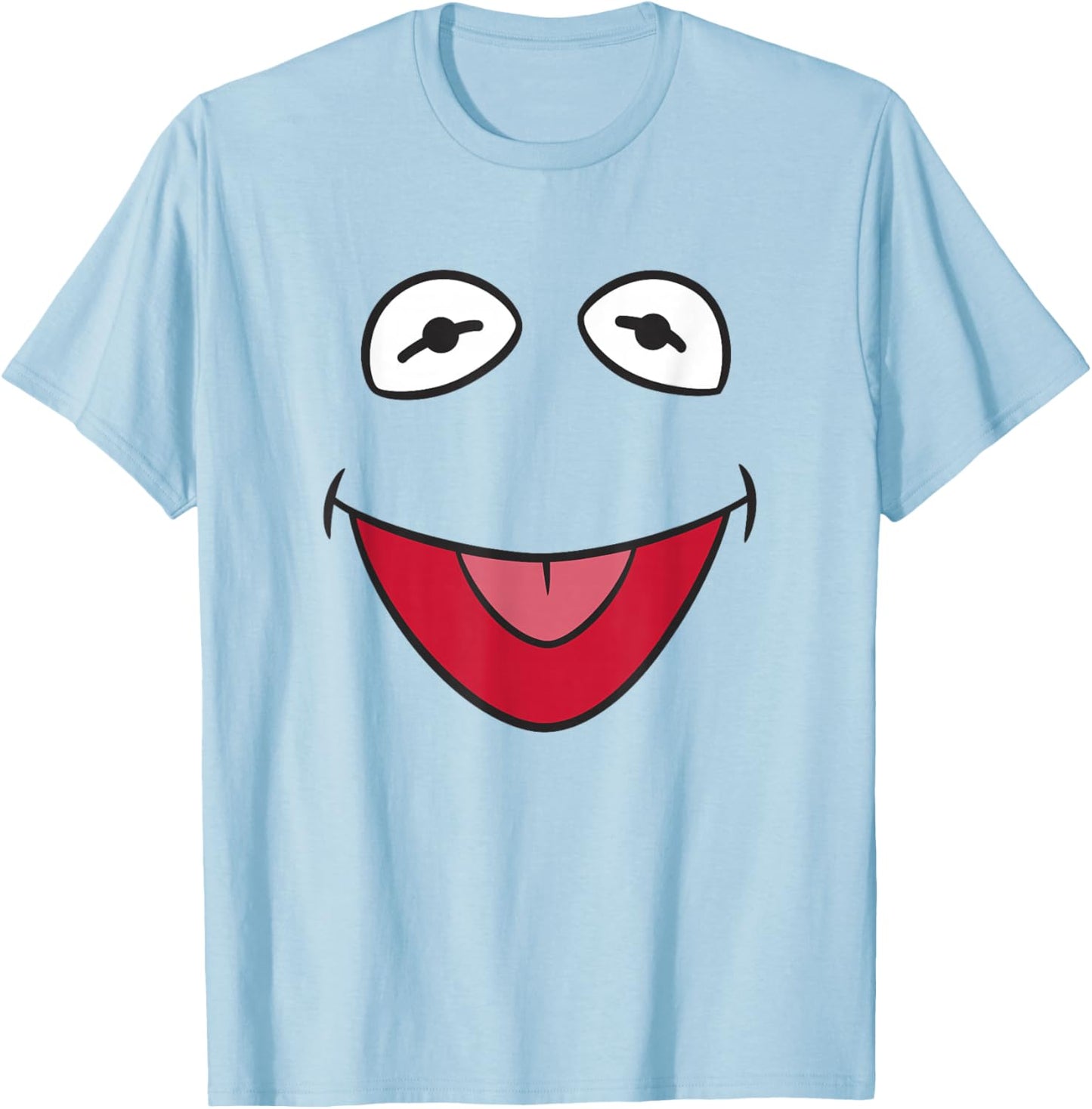 Disney The Muppets Kermit The Frog Big Face Portrait T-Shirt - T-Shirt | Light Blue