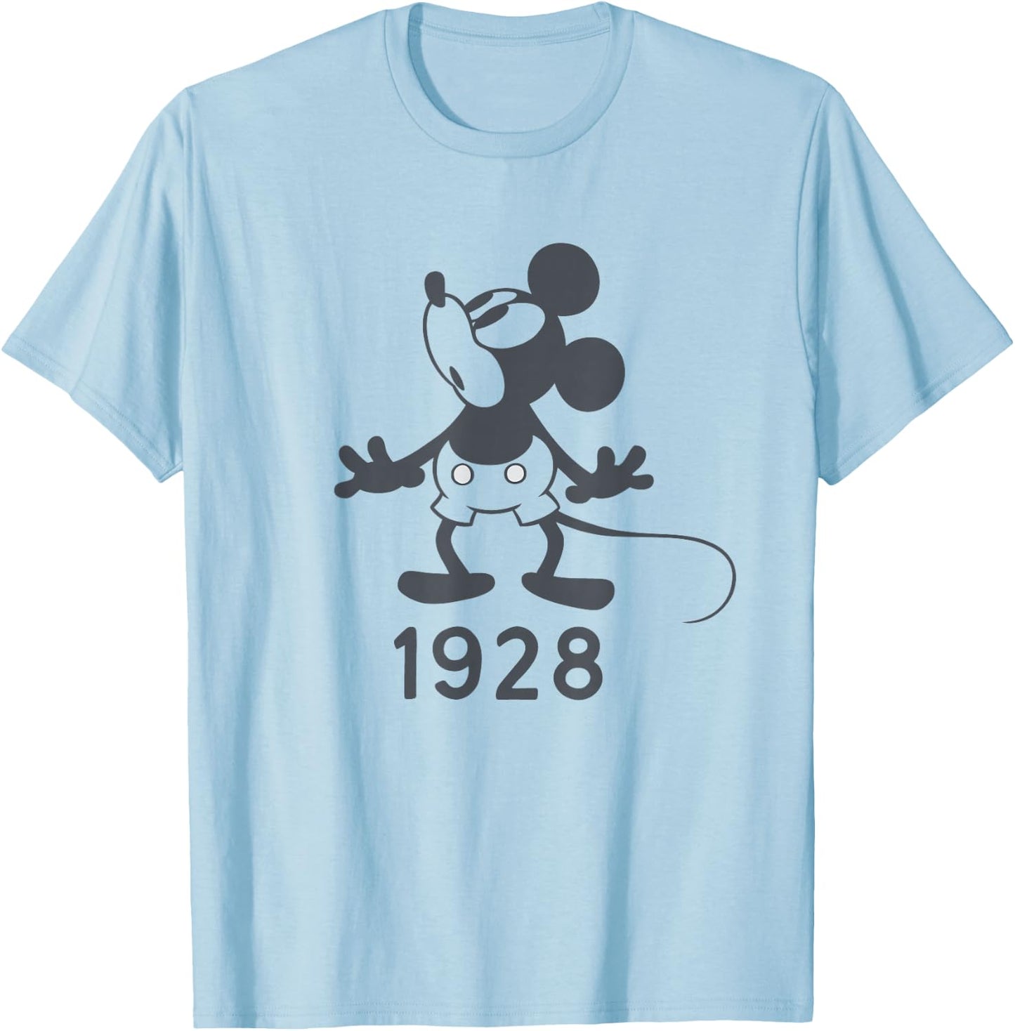 Disney Retro Mickey Mouse 1928 Small T-Shirt - T-Shirt | Light Blue