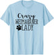 Crazy Weimaraner Lady - Funny Weimaraner Lover Shirt Gift T-Shirt - T-Shirt | Light Blue