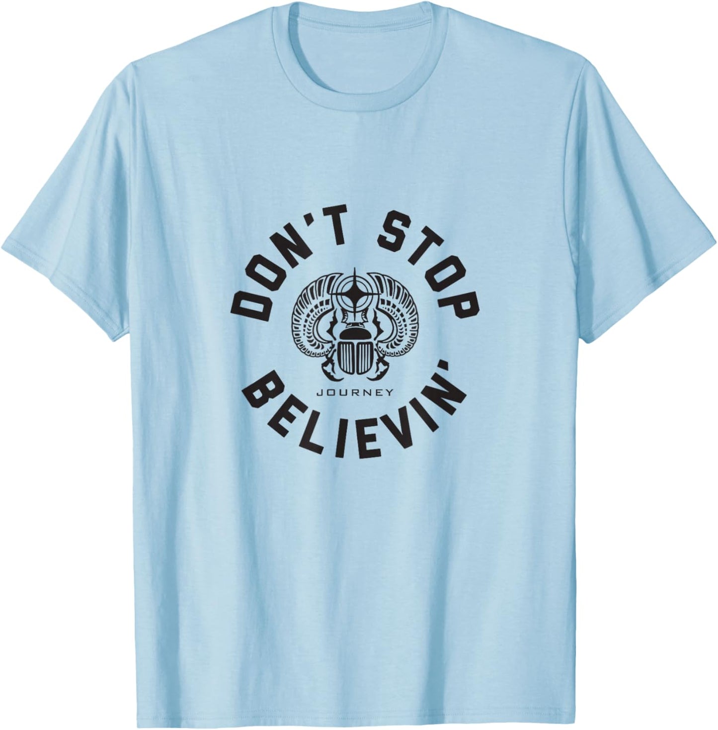 Journey Don't Stop Believin' Badge T-Shirt - T-Shirt | Light Blue