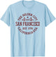 Retro San Francisco California Throwback Bridge Souvenir T-Shirt - T-Shirt | Light Blue