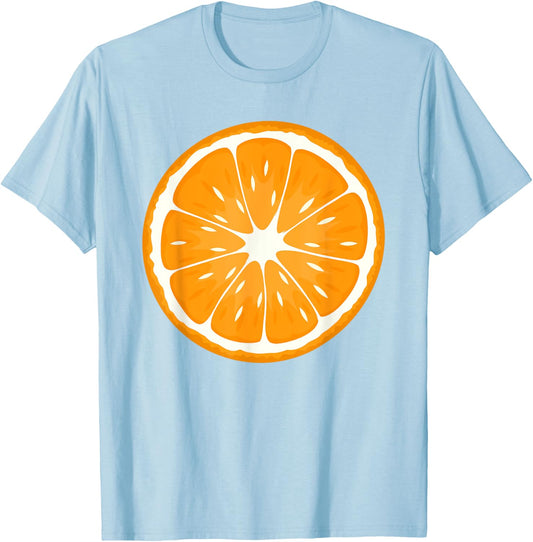 Orange Orange Fruit Costume Shirt T-Shirt - T-Shirt | Light Blue