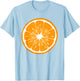 Orange Orange Fruit Costume Shirt T-Shirt - T-Shirt | Light Blue