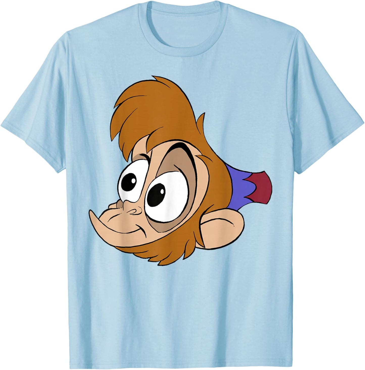 Disney Aladdin Abu Large Face T-Shirt - T-Shirt | Light Blue