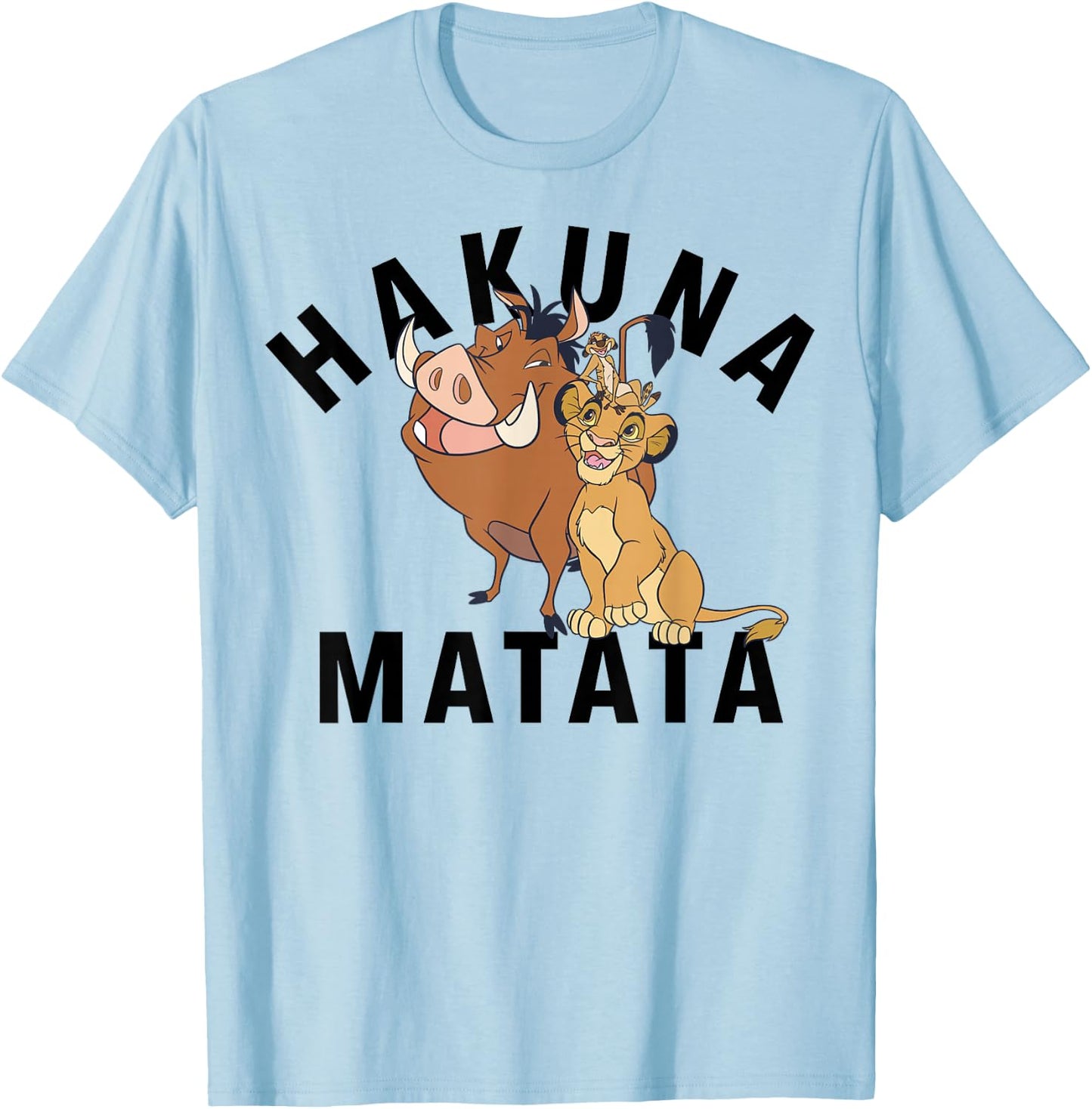 Disney The Lion King Hakuna Matata Friends T-Shirt - T-Shirt | Light Blue