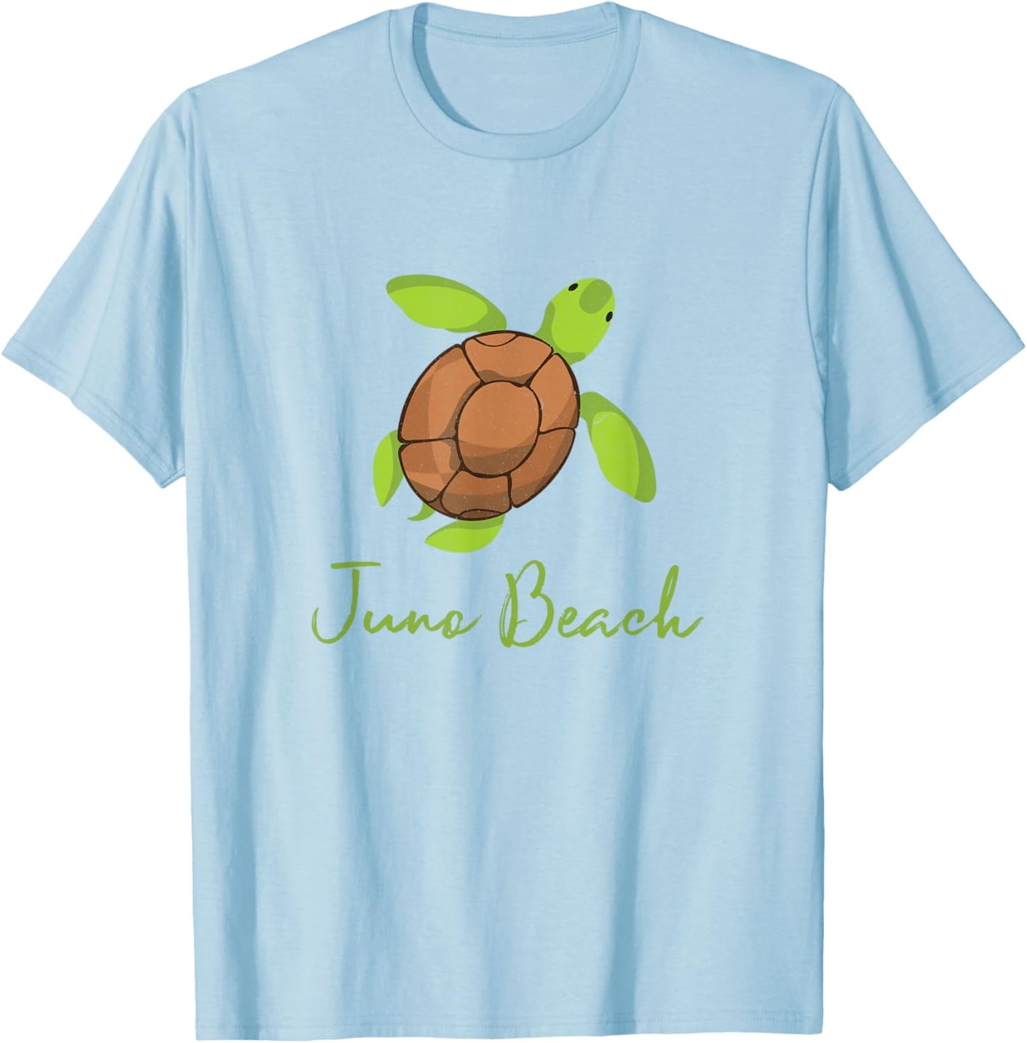 Juno Beach Florida Coastal Wildlife Loggerhead Turtle T-Shirt - T-Shirt | Light Blue