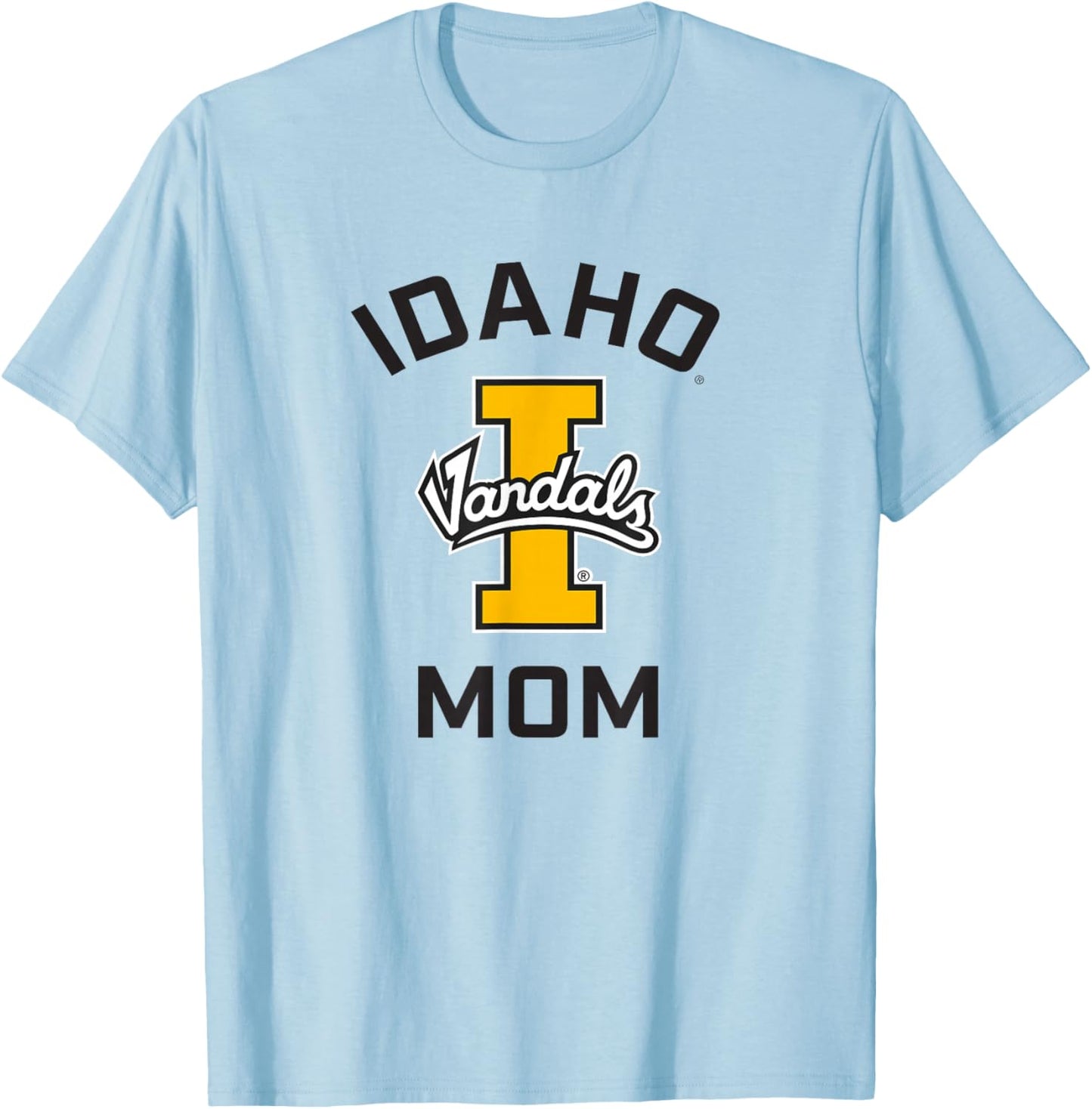 University of Idaho Vandals Arched Mom T-Shirt - T-Shirt | Light Blue