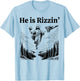 He Is Rizzin Funny Kids Easter Day Retro Christian Religious T-Shirt - T-Shirt | Light Blue
