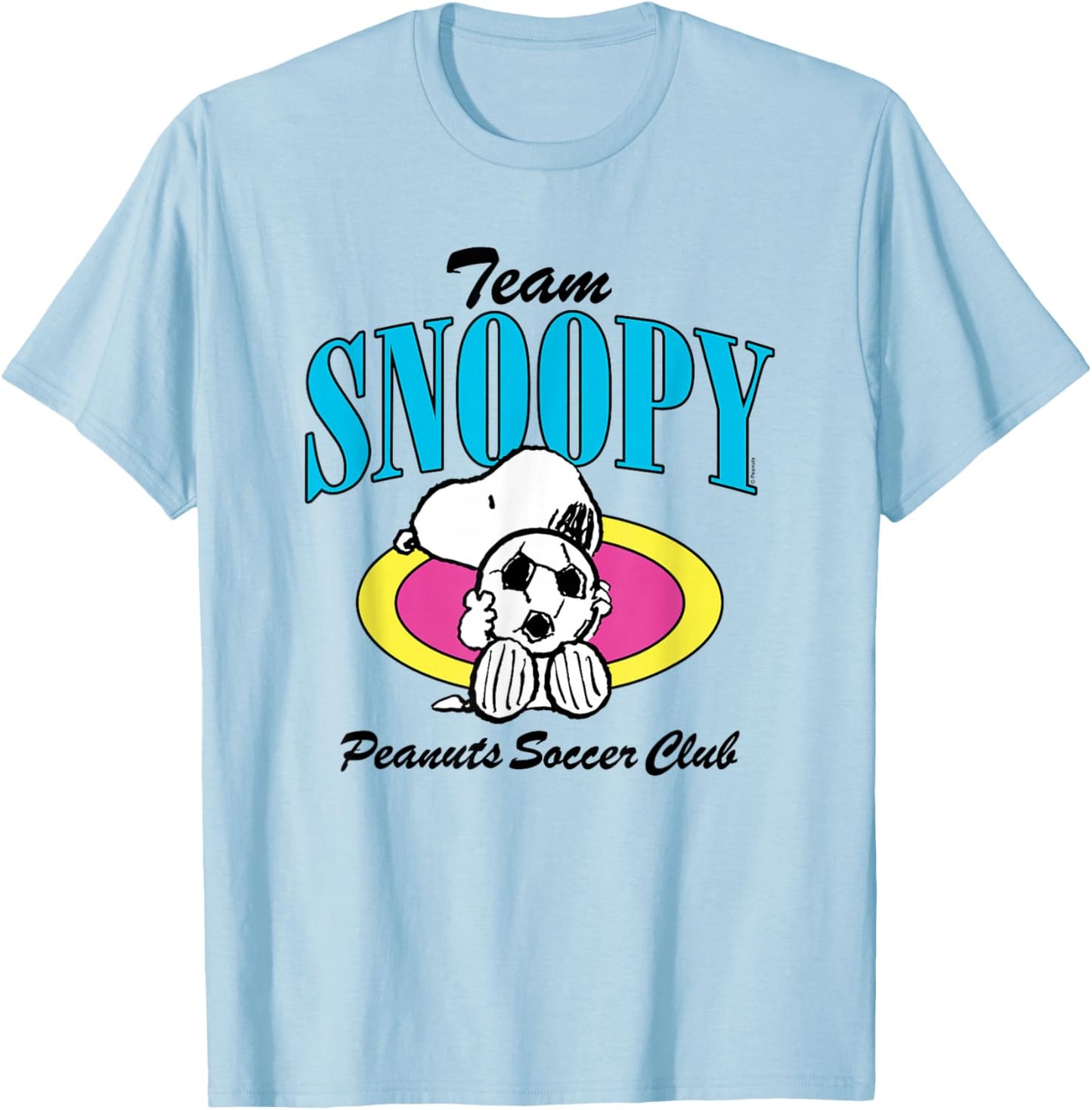 Peanuts - Team Snoopy Soccer T-Shirt - T-Shirt | Light Blue