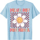 Peace Out Pre-K Cute Groovy Last Day of Preschool Graduation T-Shirt - T-Shirt | Light Blue
