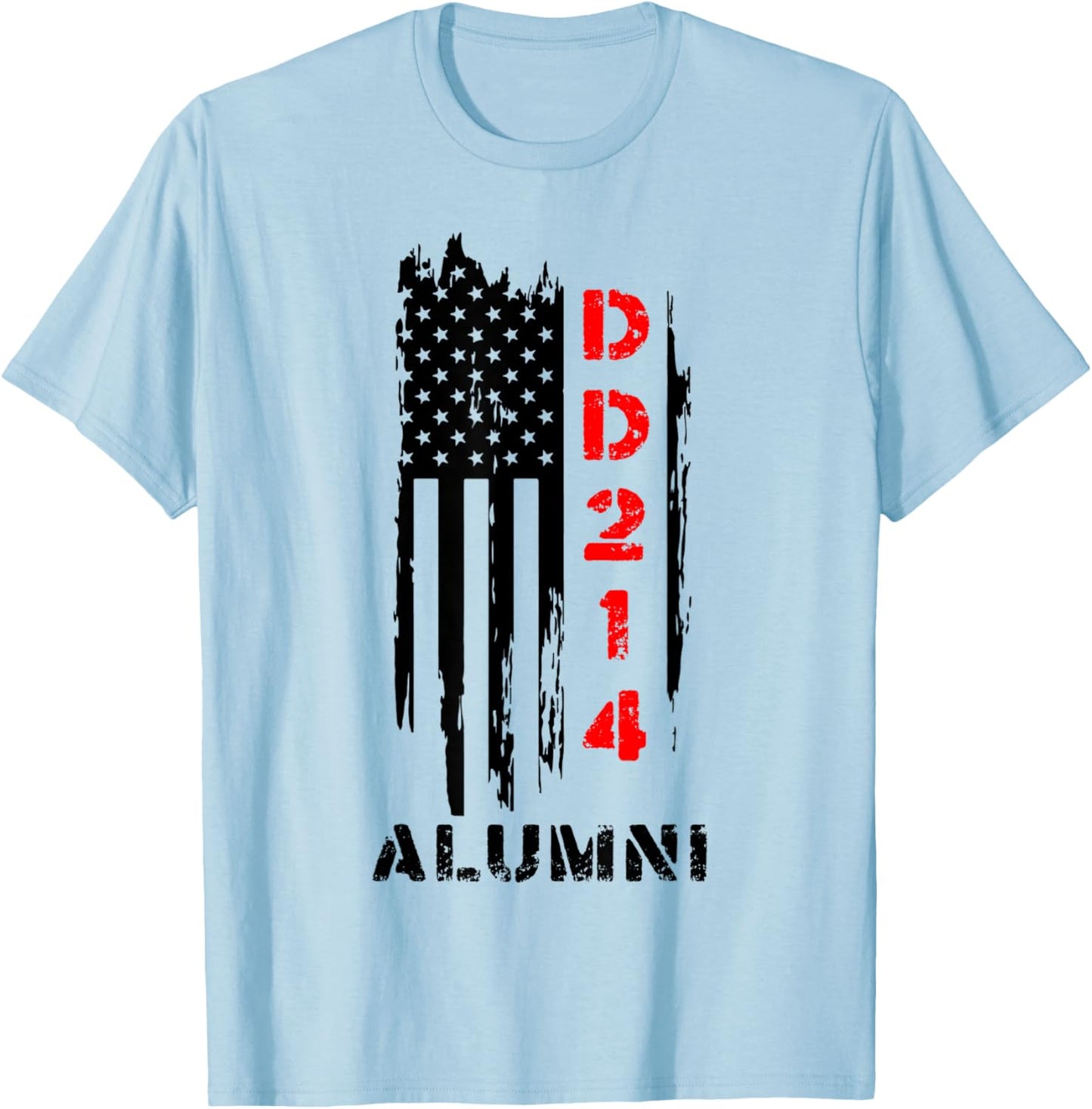 US DD214 United States Air Proud Alumni Elite Veteran T-Shirt - T-Shirt | Light Blue