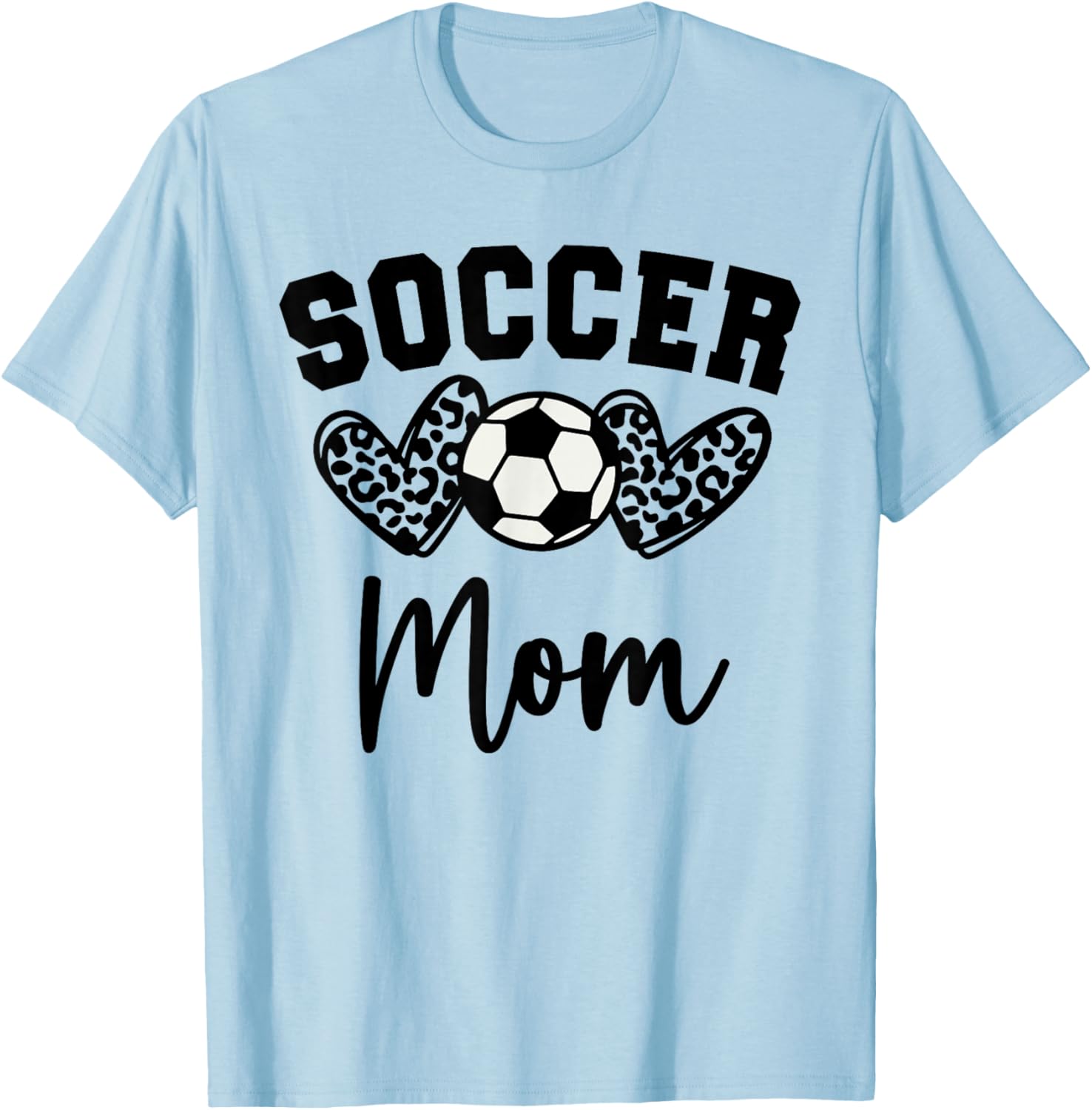 Soccer Mom Matching Family Soccer T-Shirt - T-Shirt | Light Blue