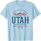 Vintage-Looking Retro Styled Utah T-Shirt - T-Shirt | Light Blue