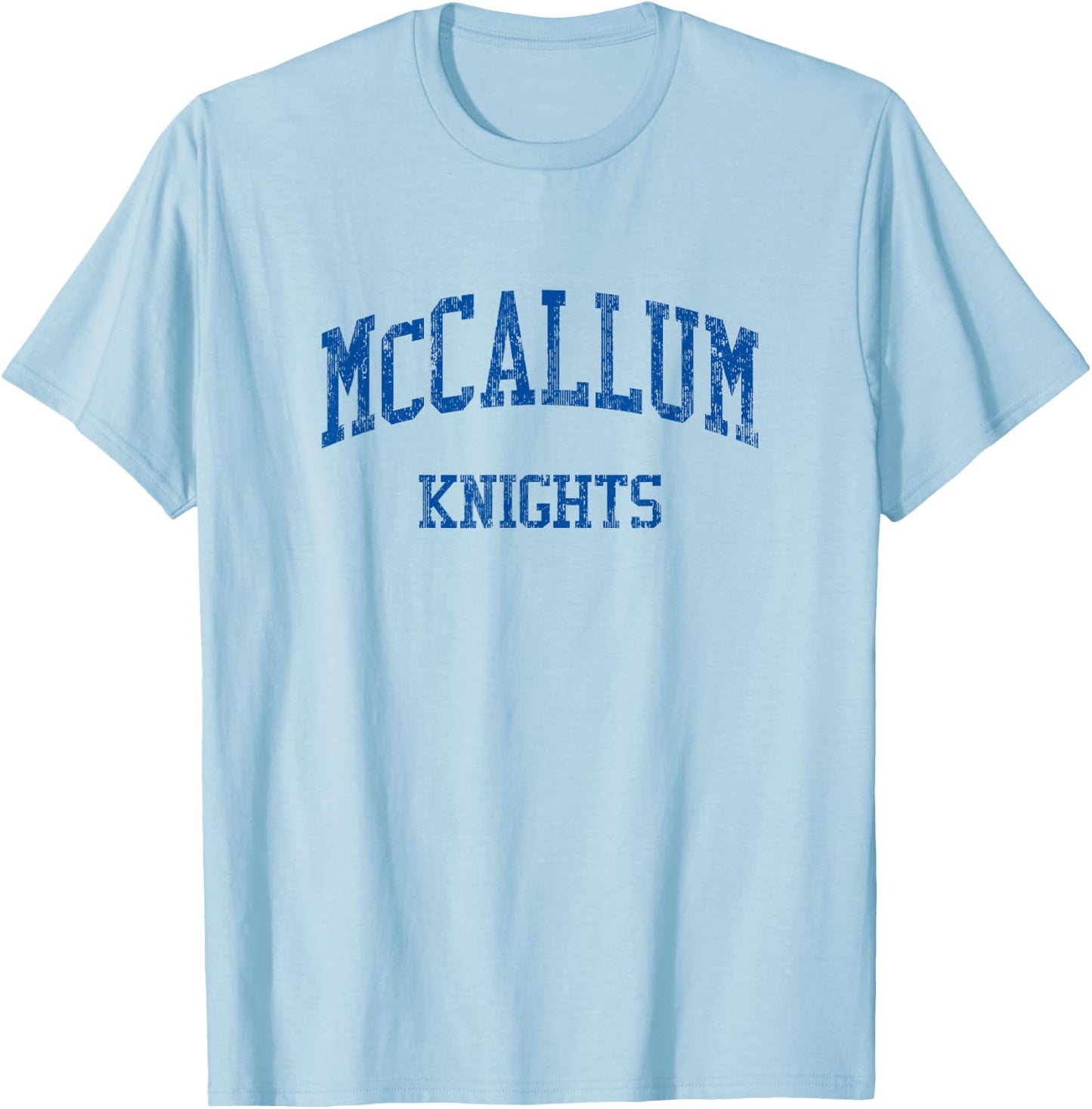 McCallum High School HS Austin TX Vintage Sports T-Shirt - T-Shirt | Light Blue