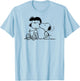Peanuts - Snoopy Kissing Lucy Reading A Book T-Shirt - T-Shirt | Light Blue