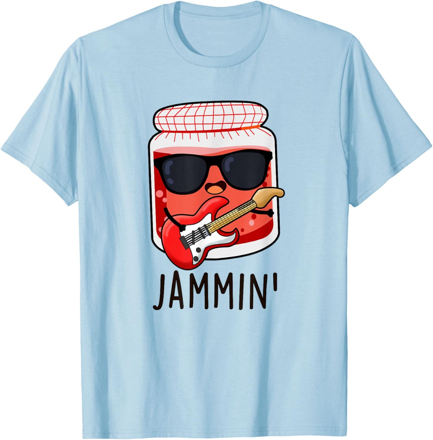 Jammin Funny Jam Pun T-Shirt - T-Shirt | Light Blue