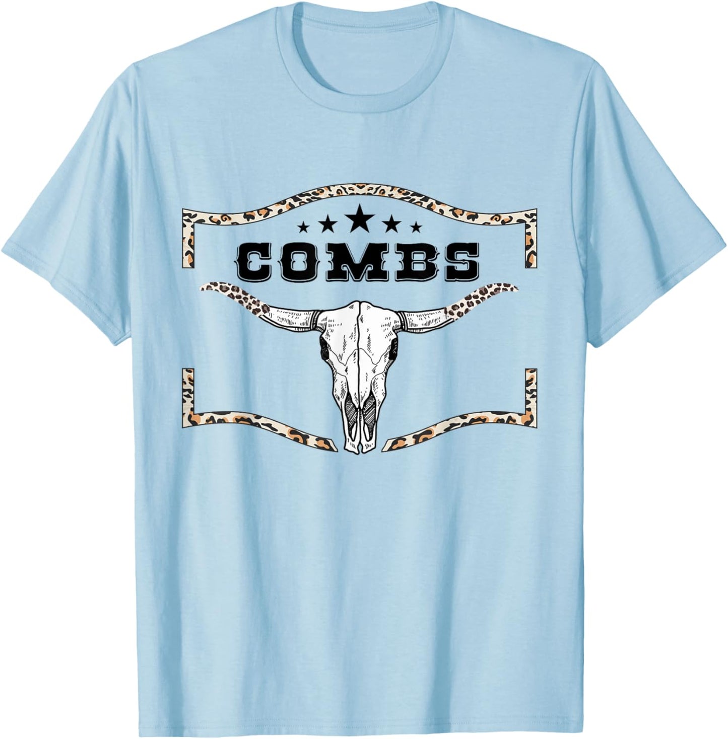 Love Combs Pride Last Name Personalized Distressed Gift , Small, White T-Shirt - T-Shirt | Light Blue